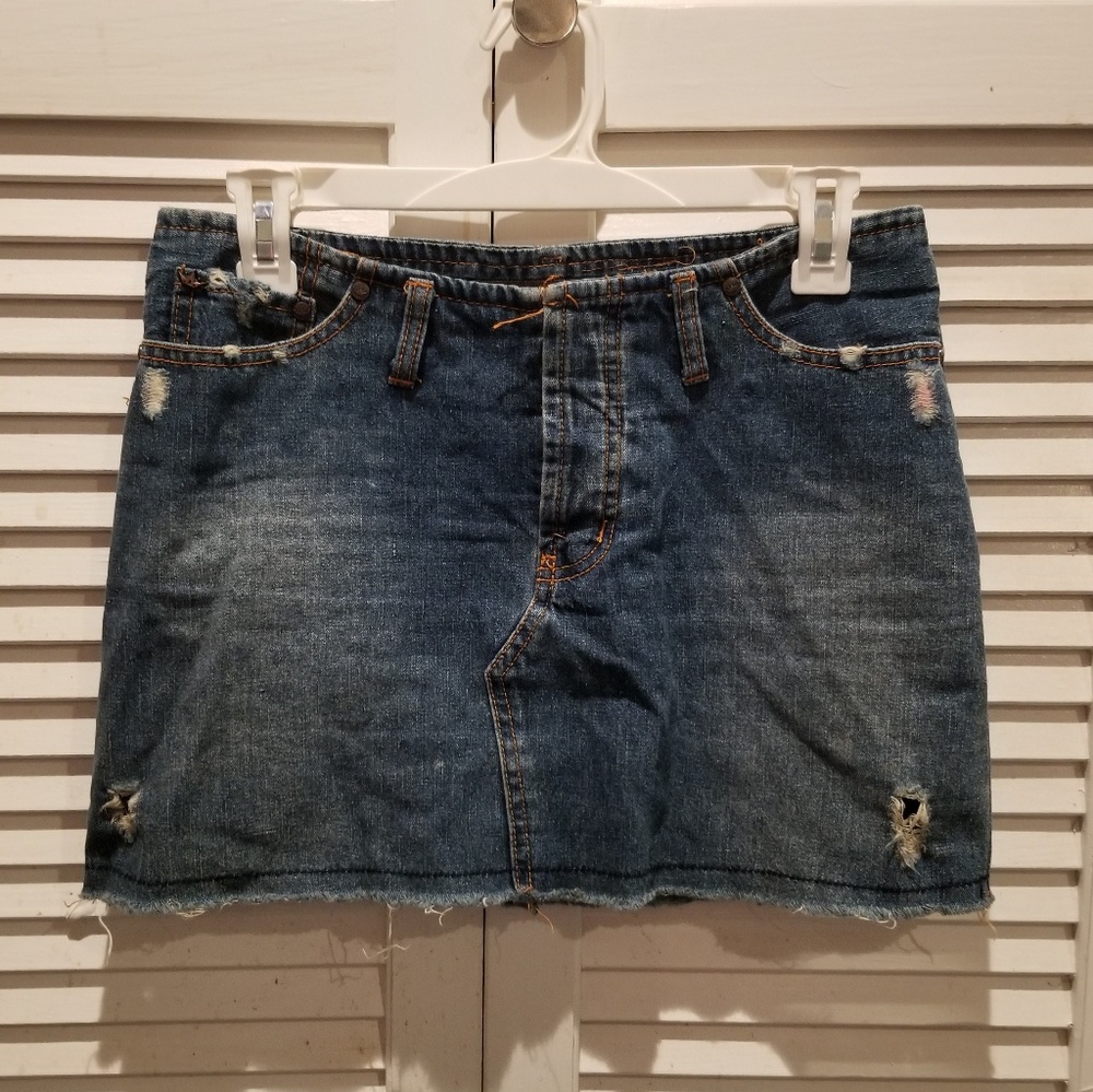 Denim Mini Skirt